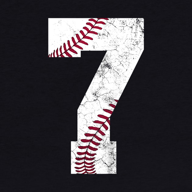 Kids 7th Birthday Shirt Baseball Boys Kids Seven 7 Seventh Gift by Chicu